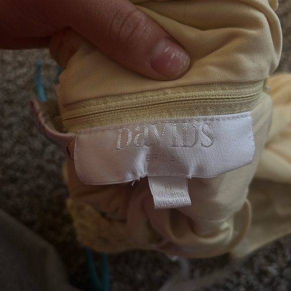 David's Bridal Cream Dress - Picture 3 of 3